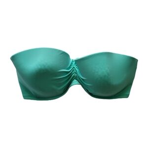 Victoria's Secret Bikini Top Size 34DD Green Strapless